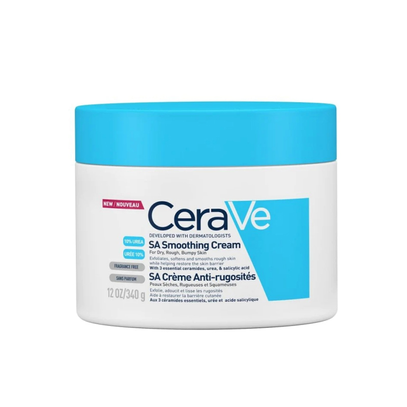 کرم کاسه ای مرطوب کننده قوی سراوی Cerave مدل Sa Smoothing وزن 340 گرم