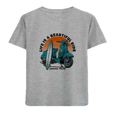 تی شرت آستین کوتاه بچگانه مدل موتور D334