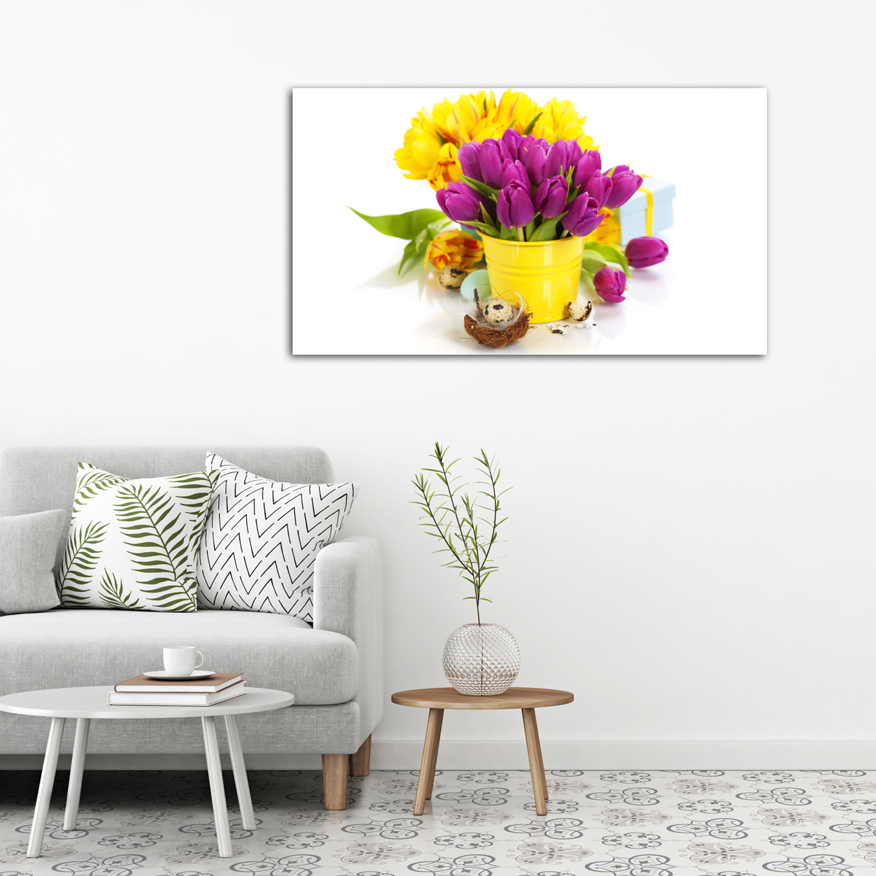 تابلو شاسی مدل گل لاله کد 5