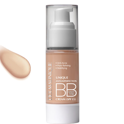 BB کرم کنترل چربی و کوچک کردن منافذ با spf 15 بژ طبیعی درمایونیک dermaunique