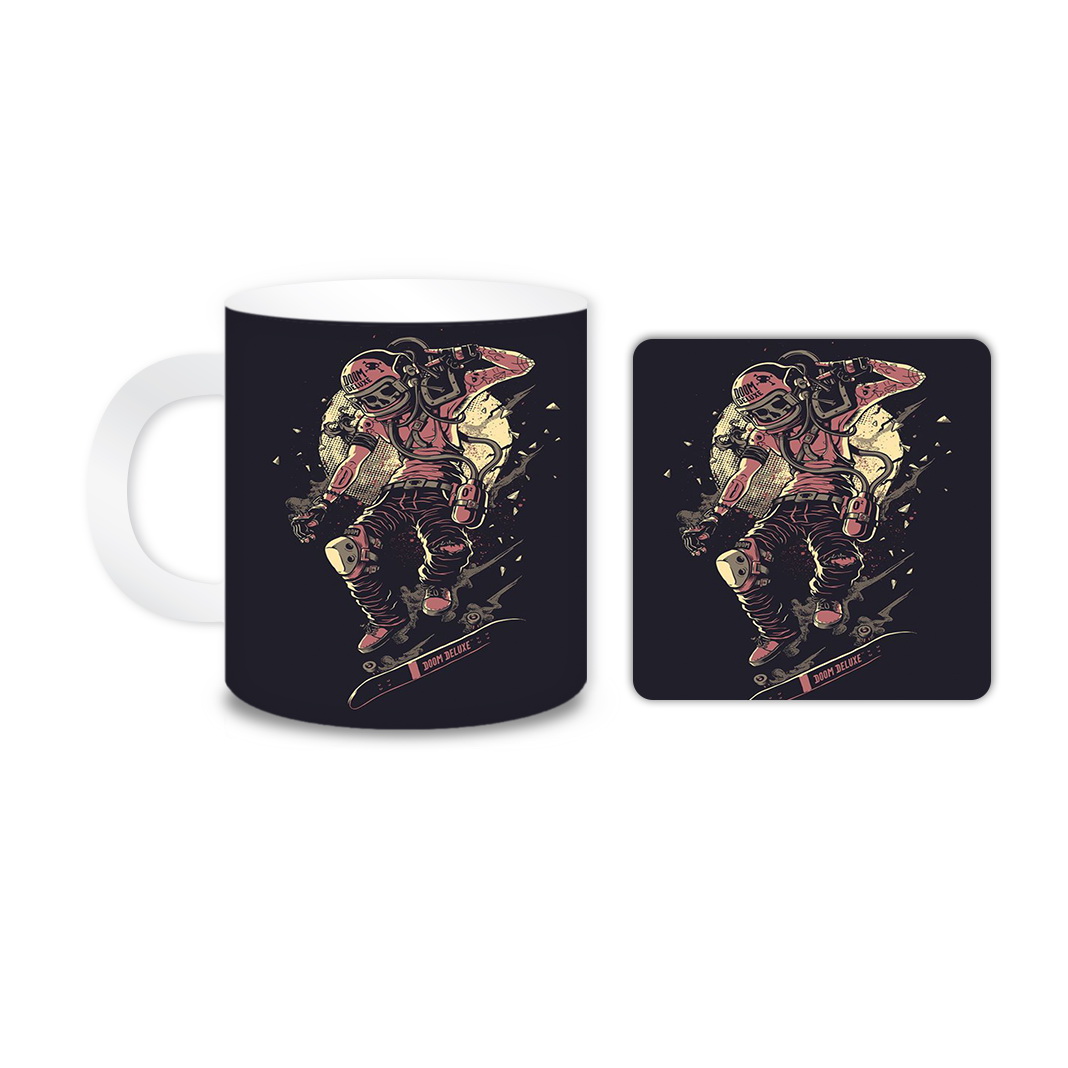 ماگ مدل فضایی کد 991 به همراه زیر لیوانی