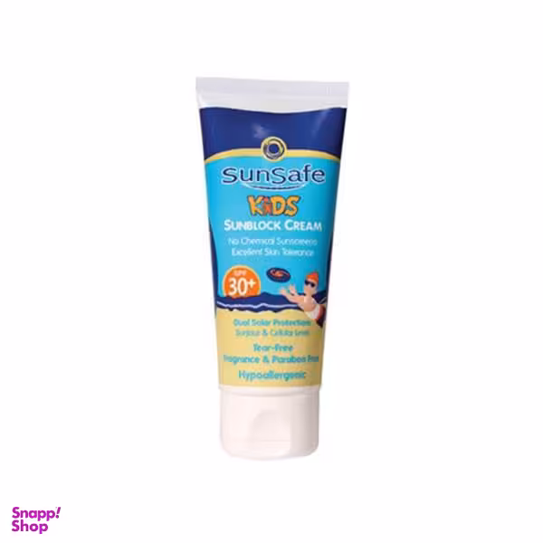 کرم ضد آفتاب کودک سان سیف (Sun Safe) مدل Hypoallergenic SPF30 وزن 50 گرم