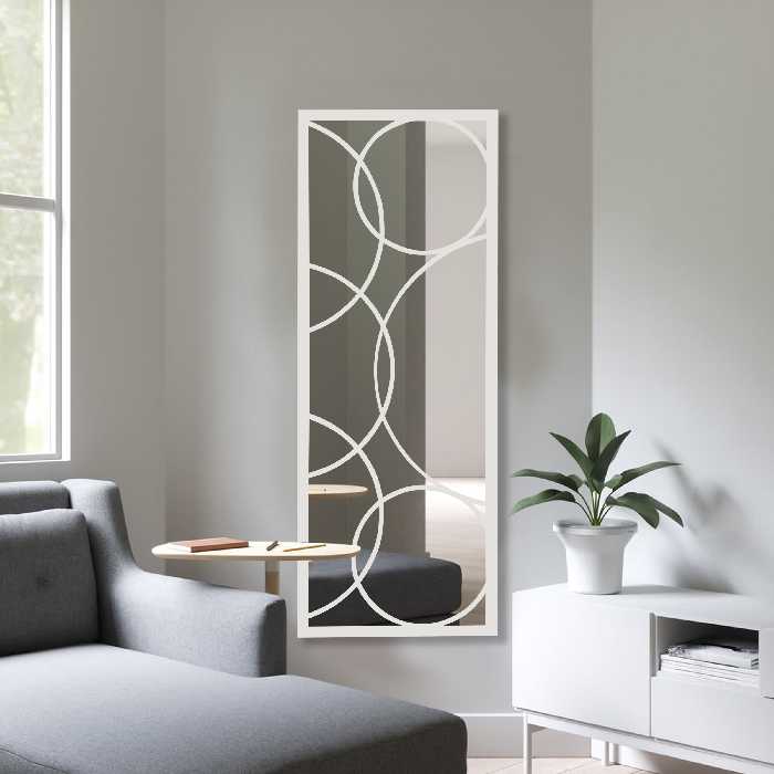 آینه الف مدل قدی طرح کهکشان