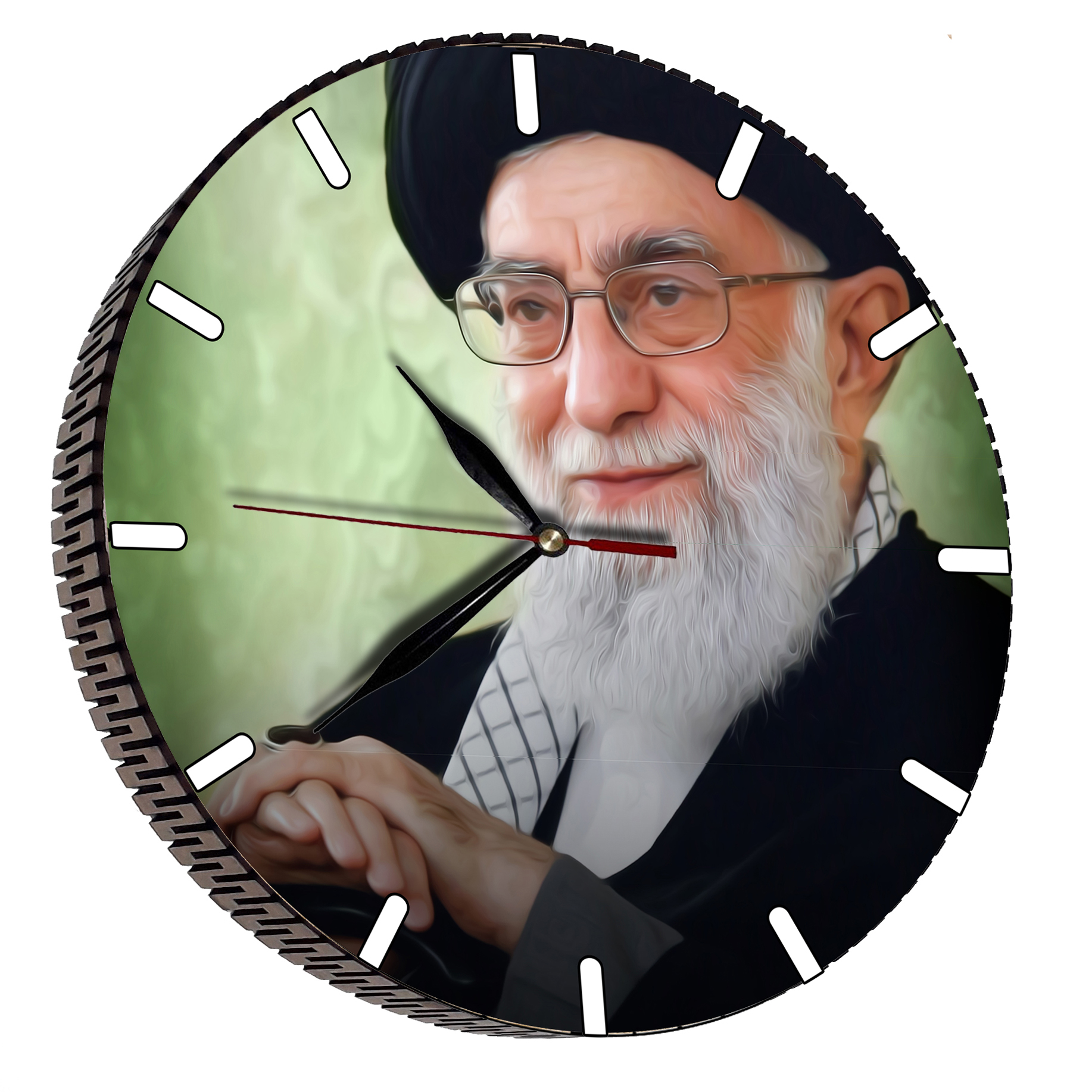 ساعت دیواری مدل امام خامنه ای کد 2