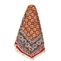 سفره قلمکاری طرح دانه های برفی 1  متر مربع اعلا