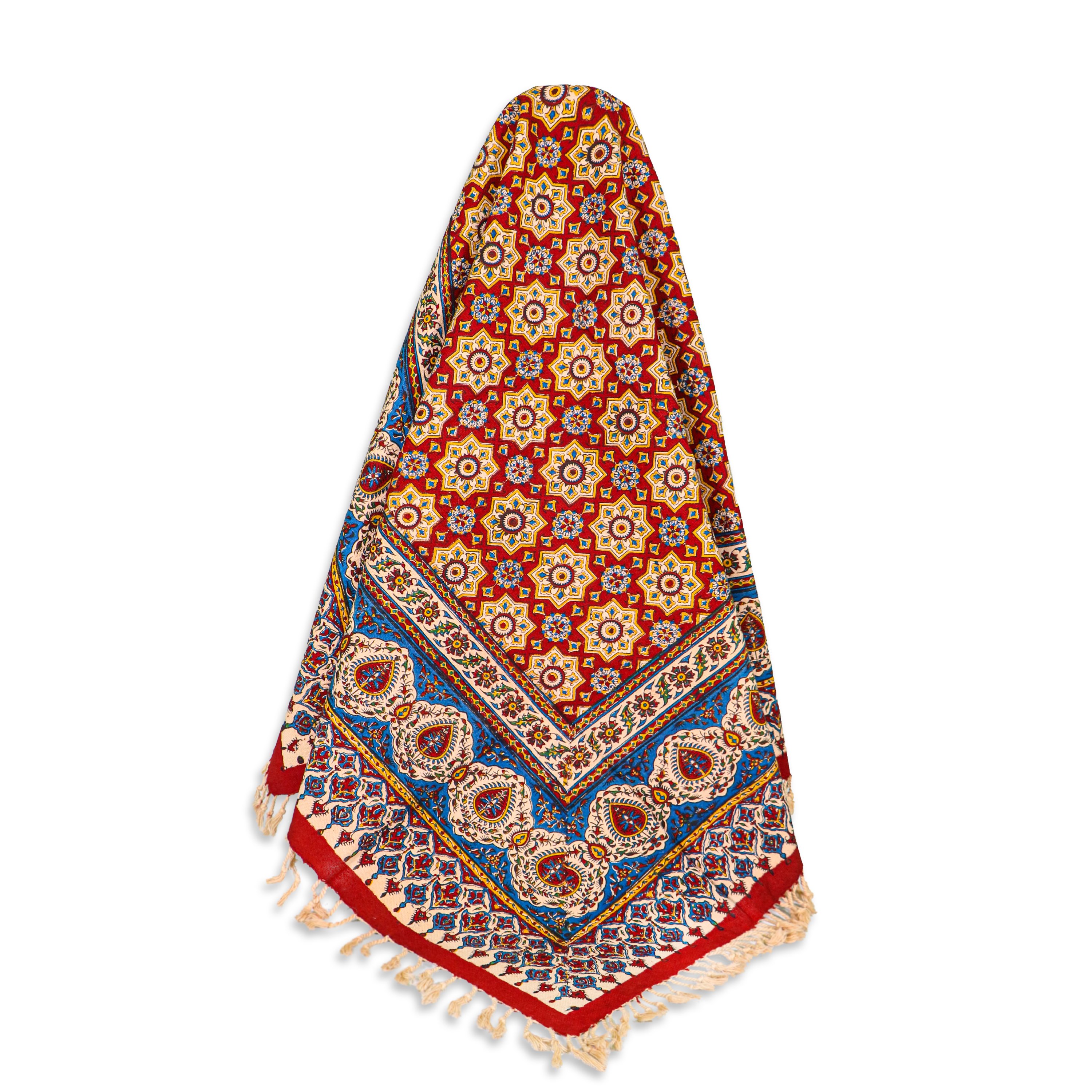 سفره قلمکاری طرح دانه های برفی 1  متر مربع اعلا