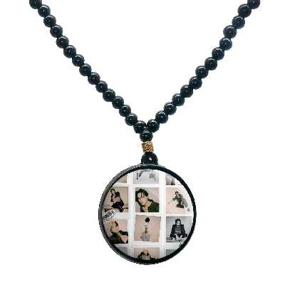 گردنبند پرمانه طرح exo کد pmd.13850 مدل دو طرفه