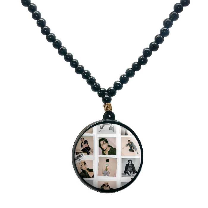 گردنبند پرمانه طرح exo کد pmd.13850 مدل دو طرفه