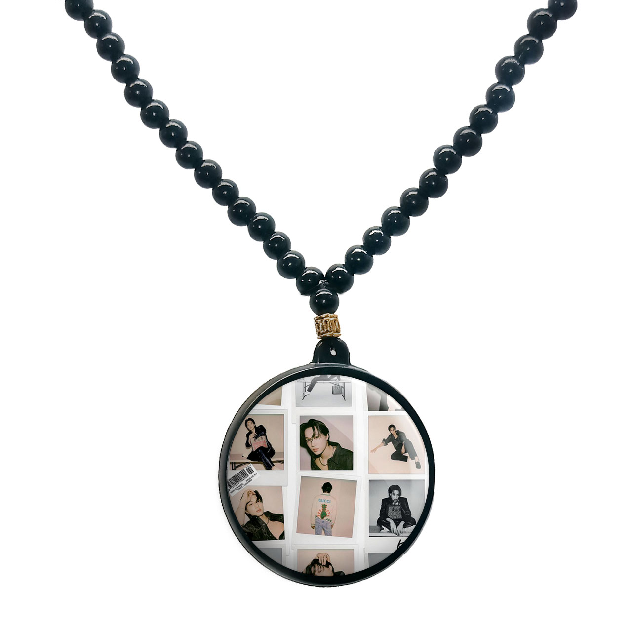 گردنبند پرمانه طرح exo کد pmd.13850 مدل دو طرفه