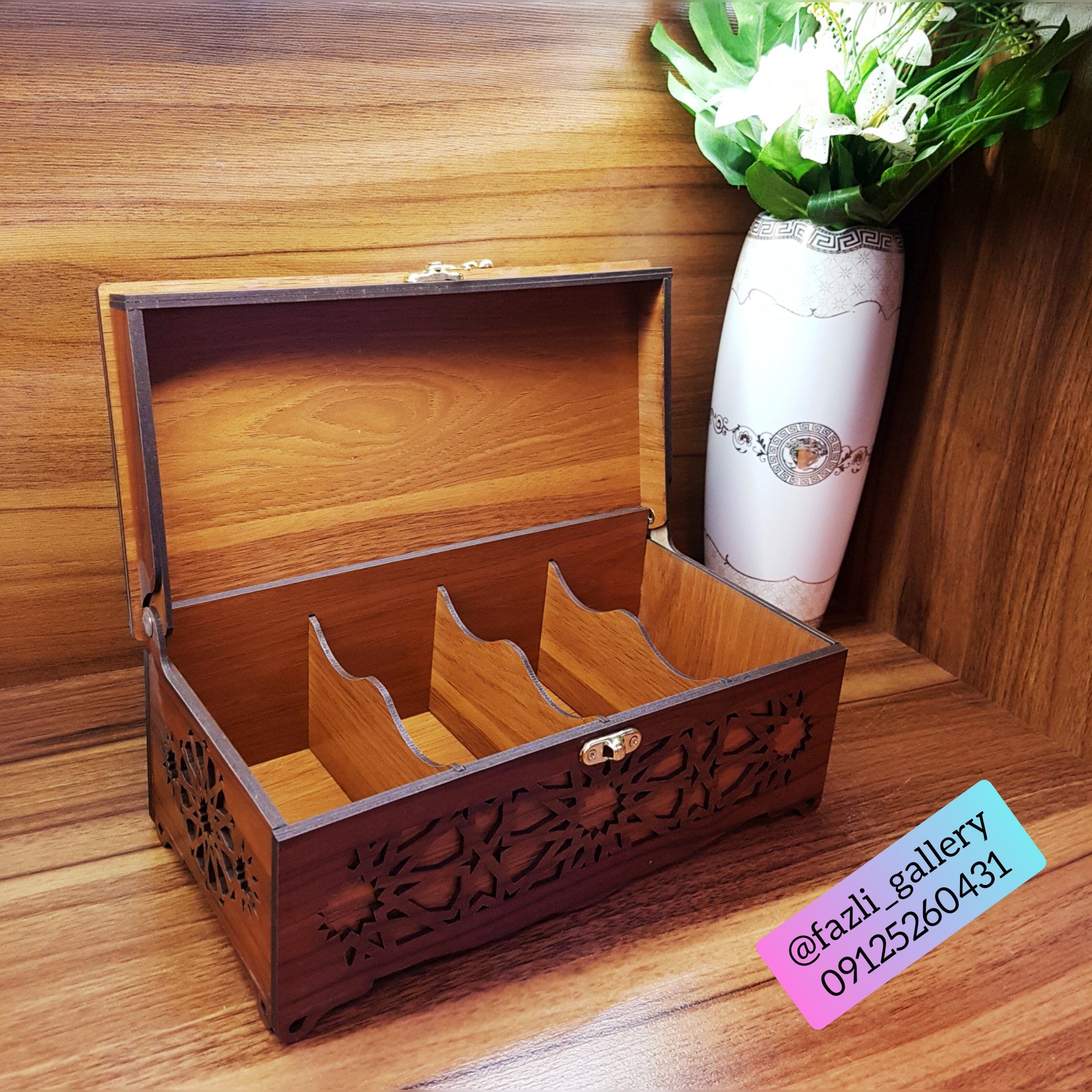 صندوقچه چوبی مستطیل 