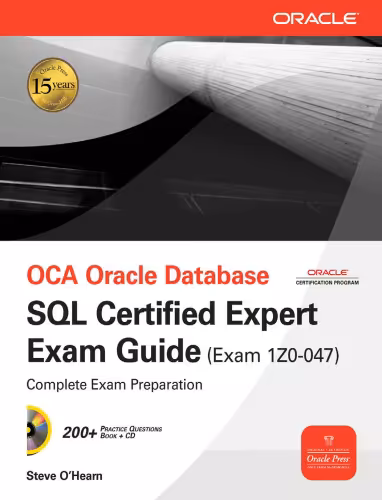 خرید و دانلود نسخه کامل کتاب OCA Oracle Database SQL Expert Exam Guide: Exam 1Z0-047 (Osborne Oracle Press Series)