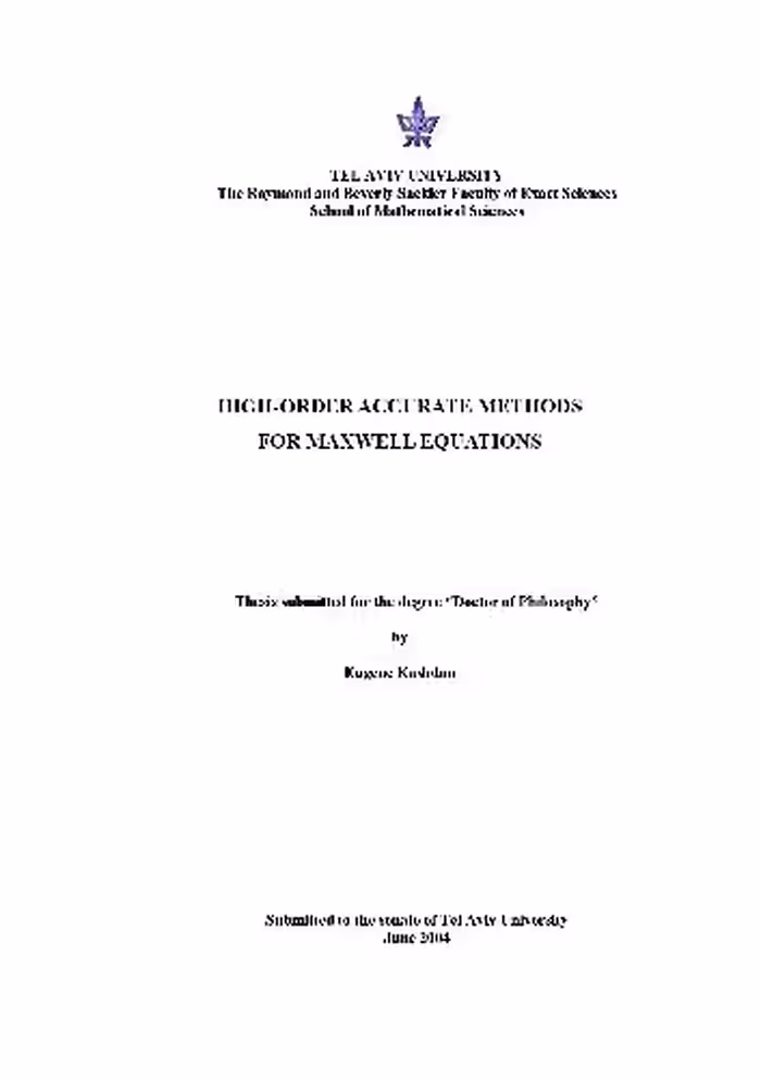 خرید و دانلود نسخه کامل کتاب High-order accurate methods for Maxwell equations