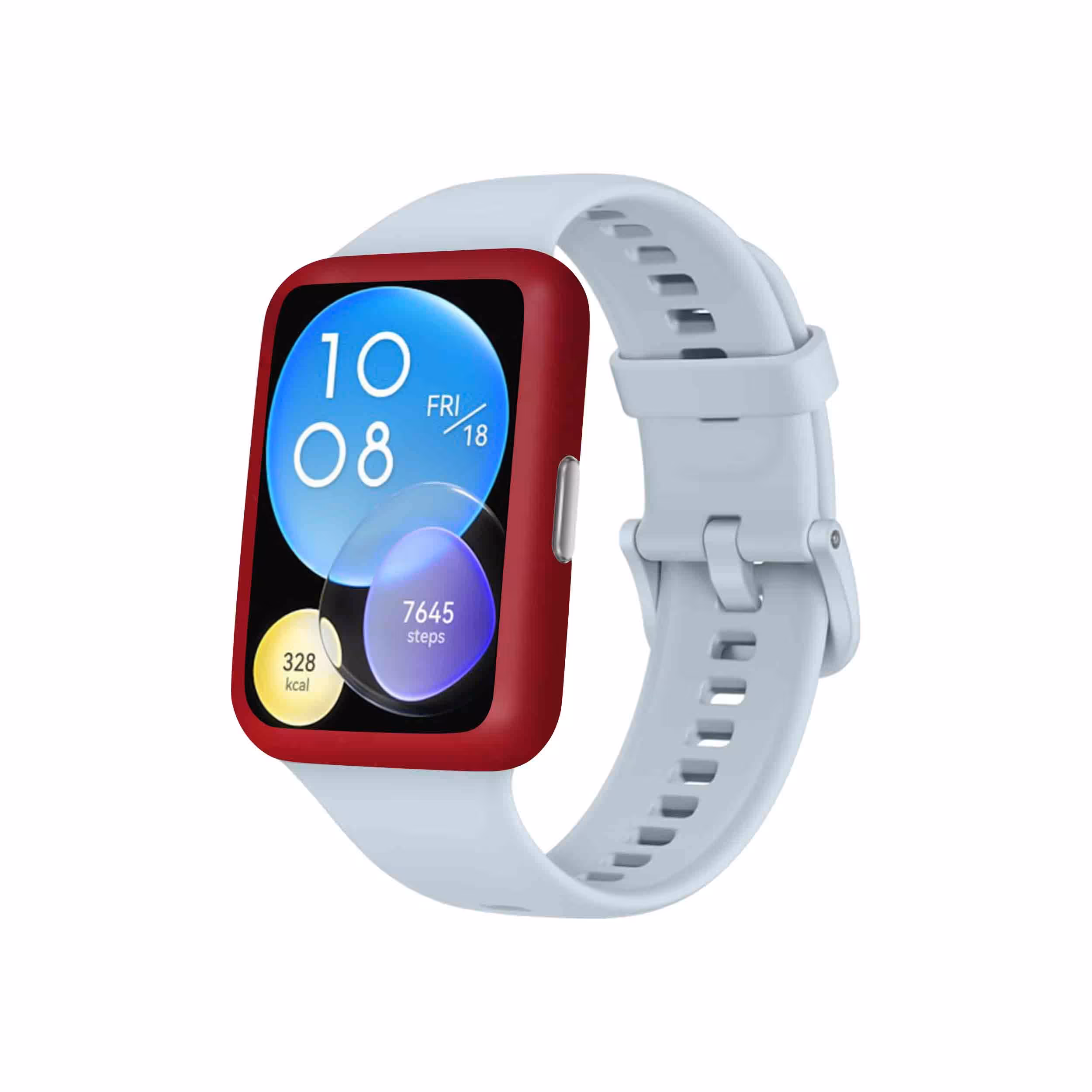 برچسب ماهوت طرح Matte-Warm-Red مناسب برای ساعت هوشمند هوآوی Watch Fit 2
