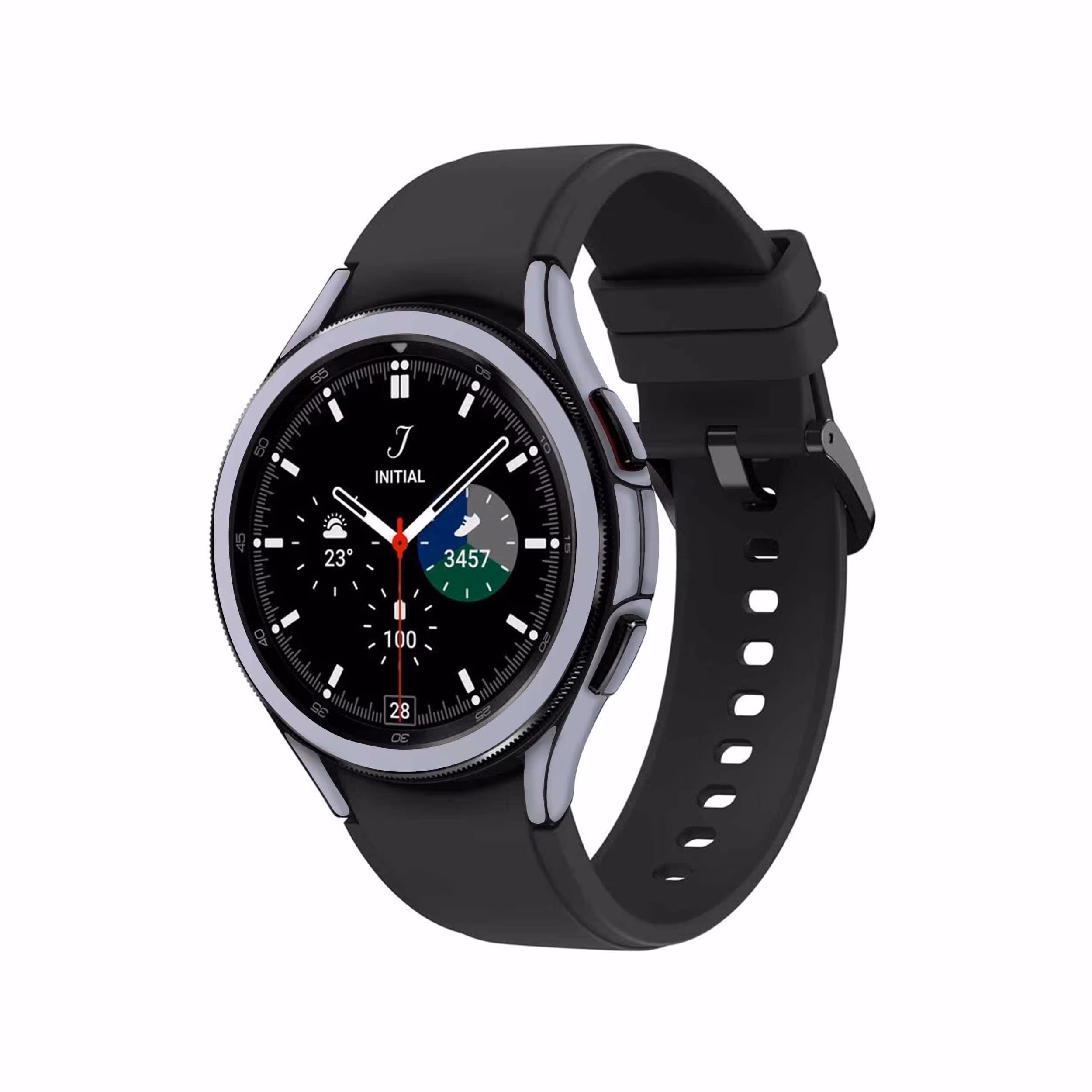 برچسب ماهوت طرح Matte Silver مناسب برای ساعت هوشمند سامسونگ Watch4 Classic 46mm