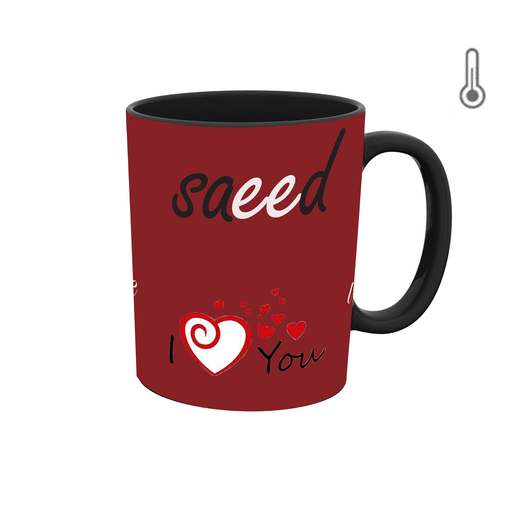 ماگ حرارتی طرح اسم سعید 