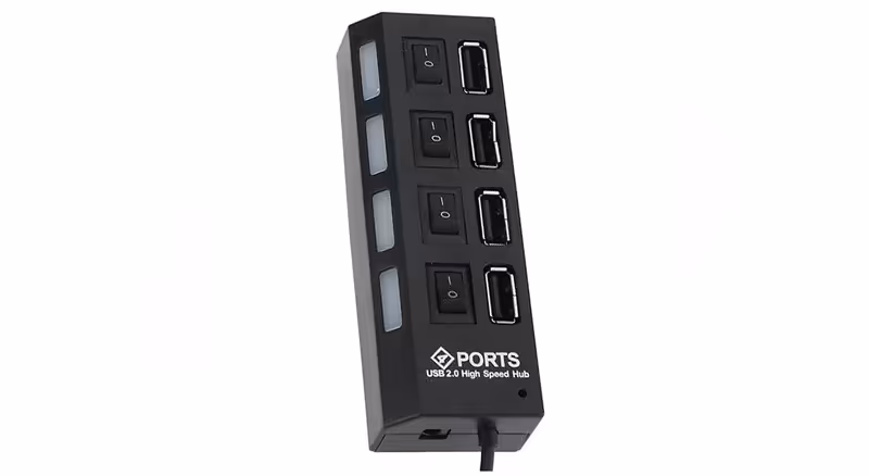 هاب 4 پورت USB 2.0 پورتز مدل HI-SPEED - دوسو آی تی
