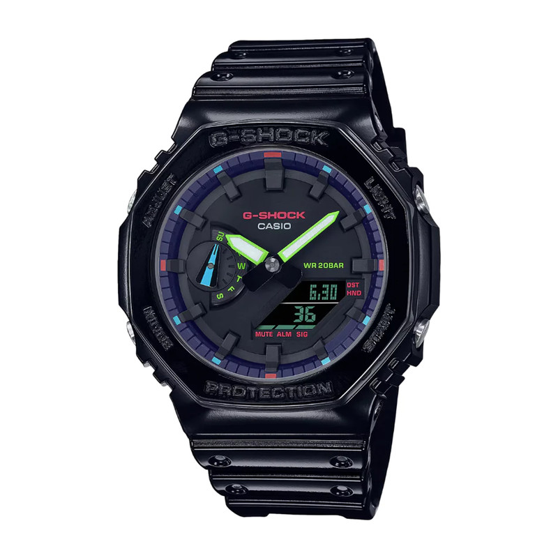 ساعت مچی عقربه&#x200C;ای مردانه کاسیو مدل GA-2100RGB-1ADR