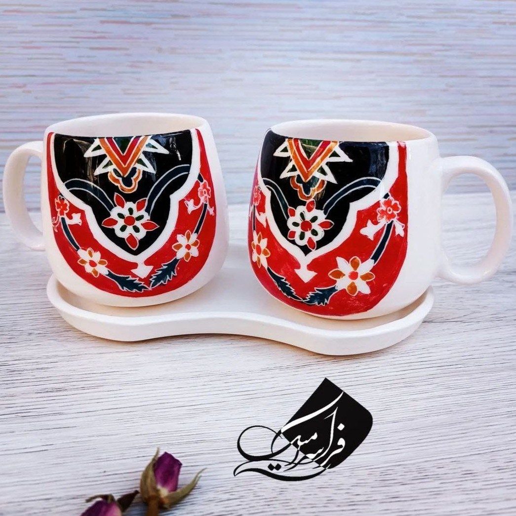 ماگ سنتی طرح پشتی عشایر 