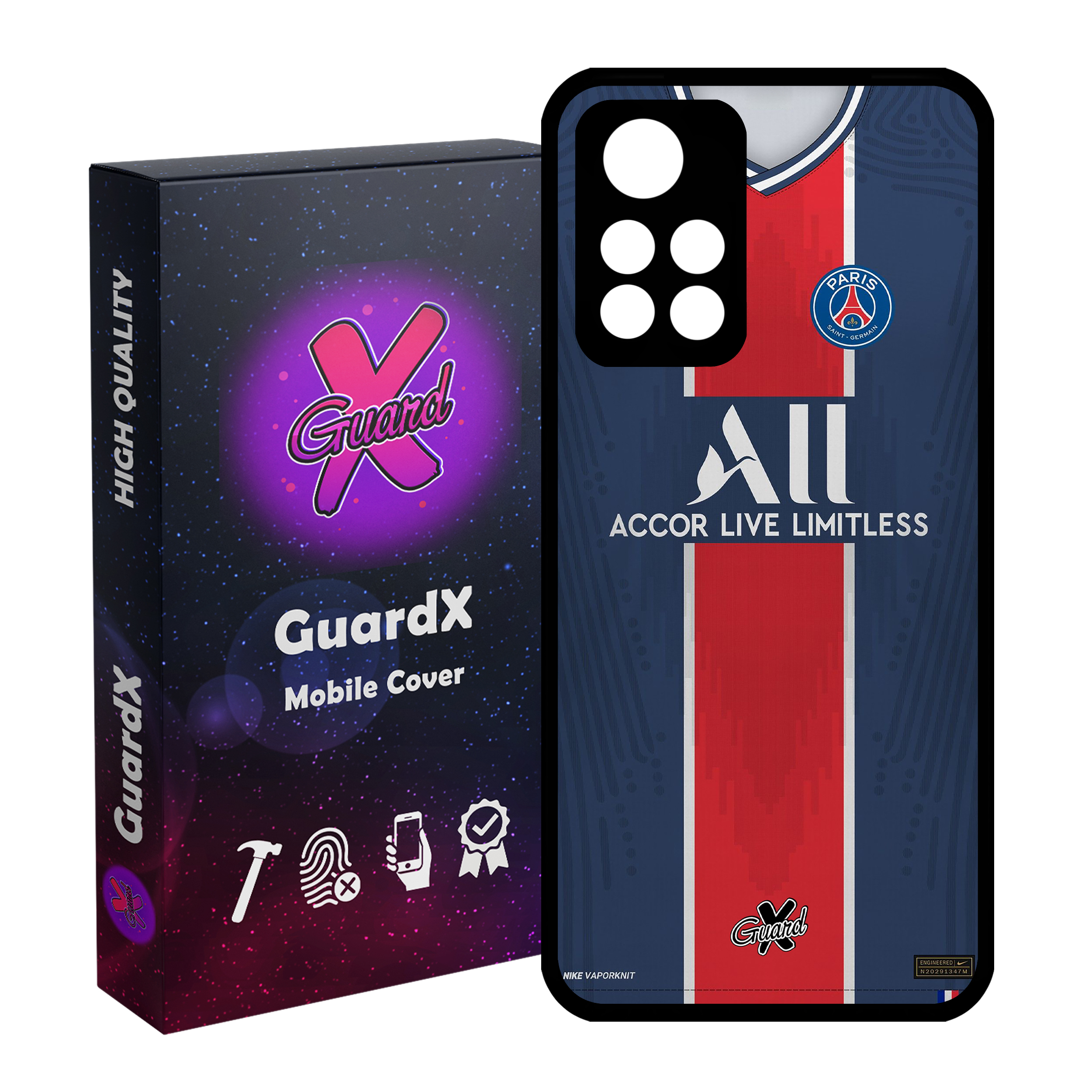 کاور گارد ایکس طرح PSG مدل Glass10255 مناسب برای گوشی موبایل شیائومی Poco M4 Pro 5G/Redmi Note 11T 5G/Redmi Note 11S 5G