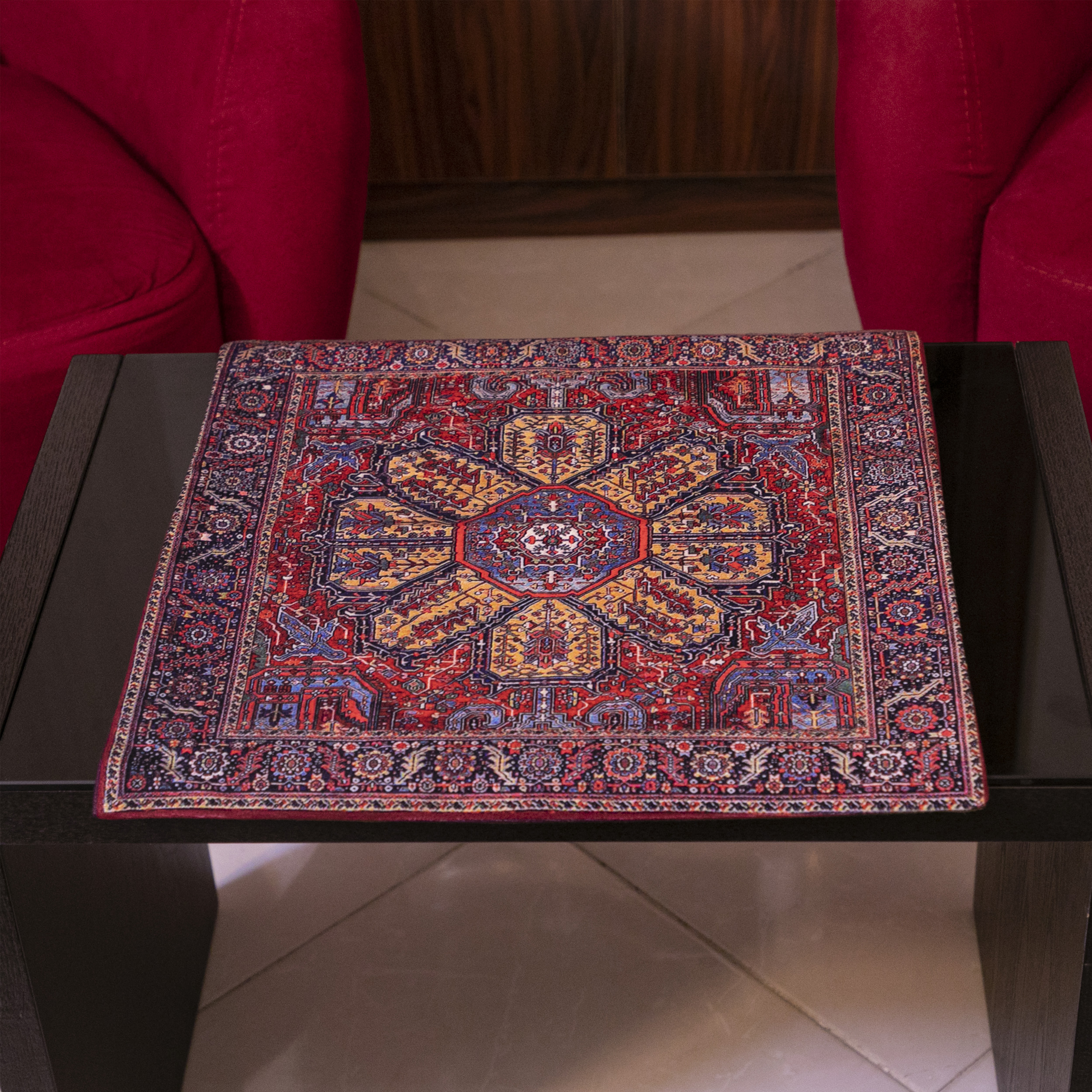 رومیزی طرح هریس هندسی کد KN-RHerH4545