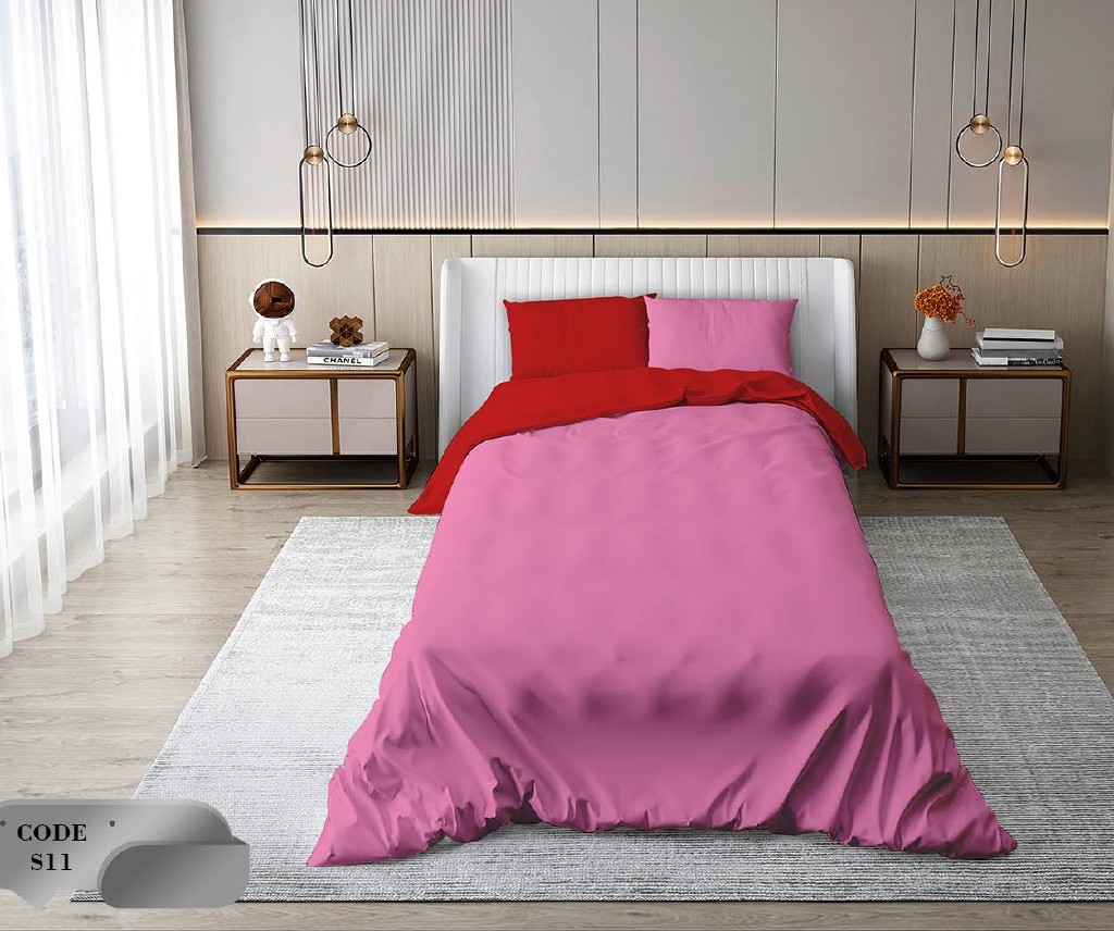 سرویس روتختی 2 نفره 6 تکه ابعاد 2.25 ×2.35 کشدار ضد حساسیت و عرق کد S11 | ست خواب و ست روتختی