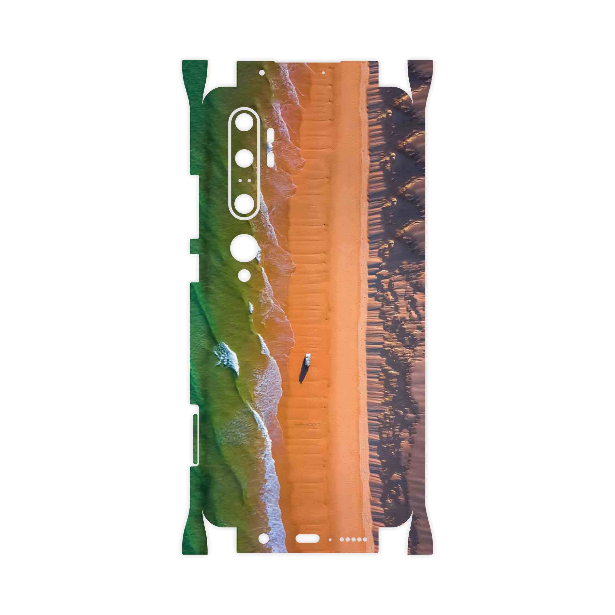 برچسب پوششی ماهوت مدل Beach and Green Sea-FullSkin مناسب برای گوشی موبایل شیائومی Mi Note 10 Pro