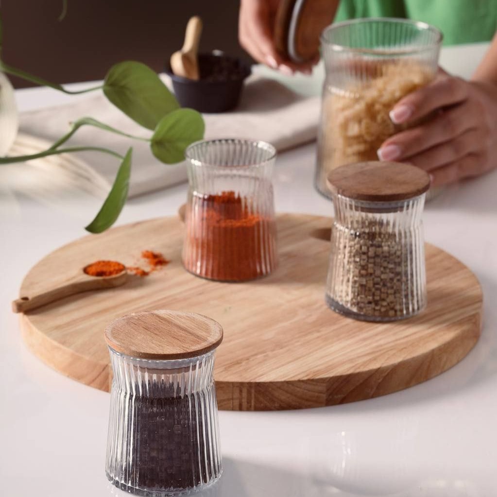 بانکه ادویه درب چوبی 