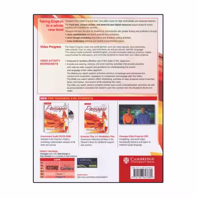 کتاب Passages 1 اثر Jack C. Richards And Chuck Sandy انتشارات الوندپویان دو جلدی
