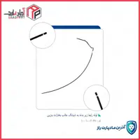 لوله بخار بنزین (کنیستر) رابط زیر بدنه به شیلنگ جاذب بخارات بنزین -کد 4352 مادپارت
