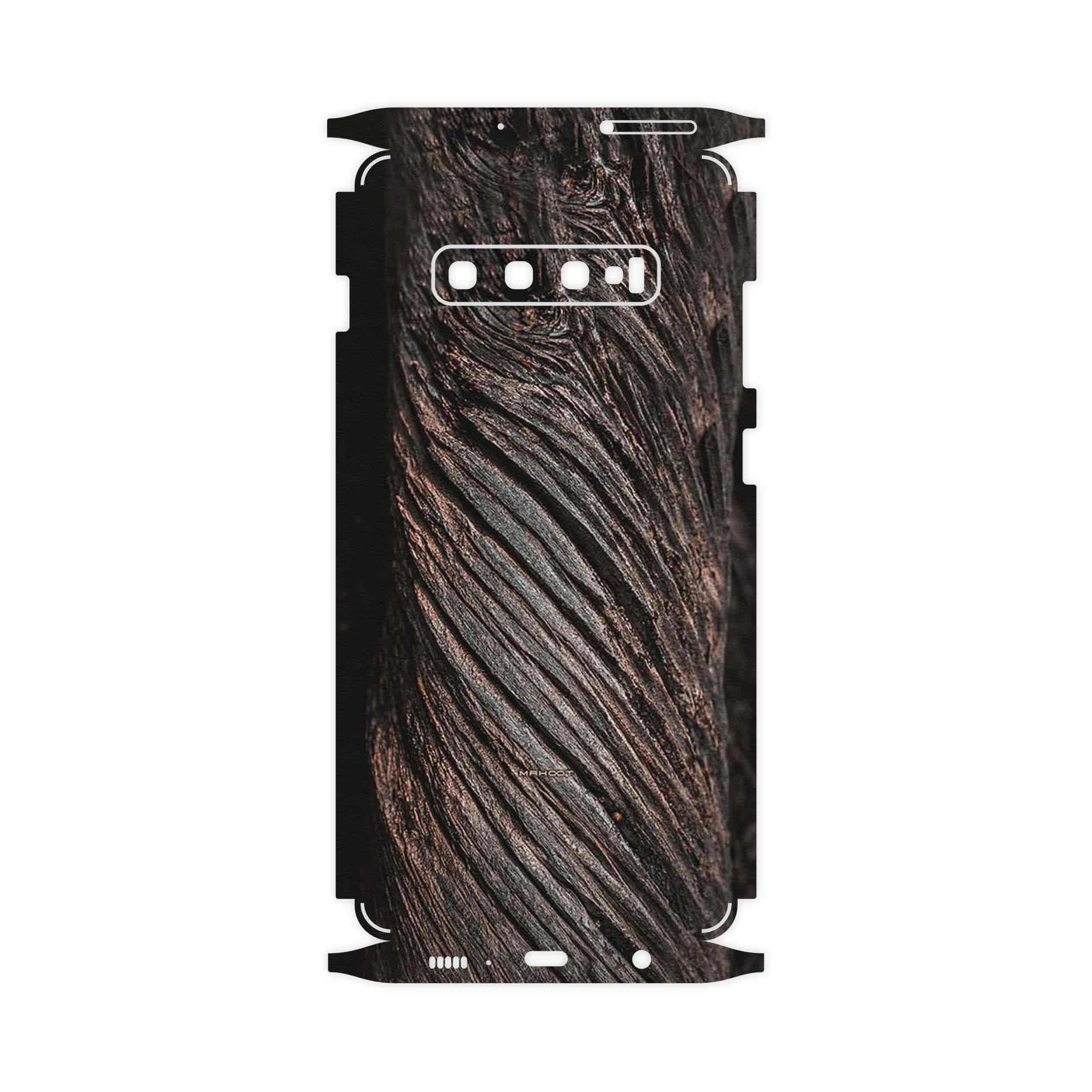 برچسب پوششی ماهوت مدل Wood Texture 9-FullSkin مناسب برای گوشی موبایل سامسونگ Galaxy S10 Plus