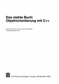 خرید و دانلود نسخه کامل کتاب Das siebte Buch: Objektorientierung mit C