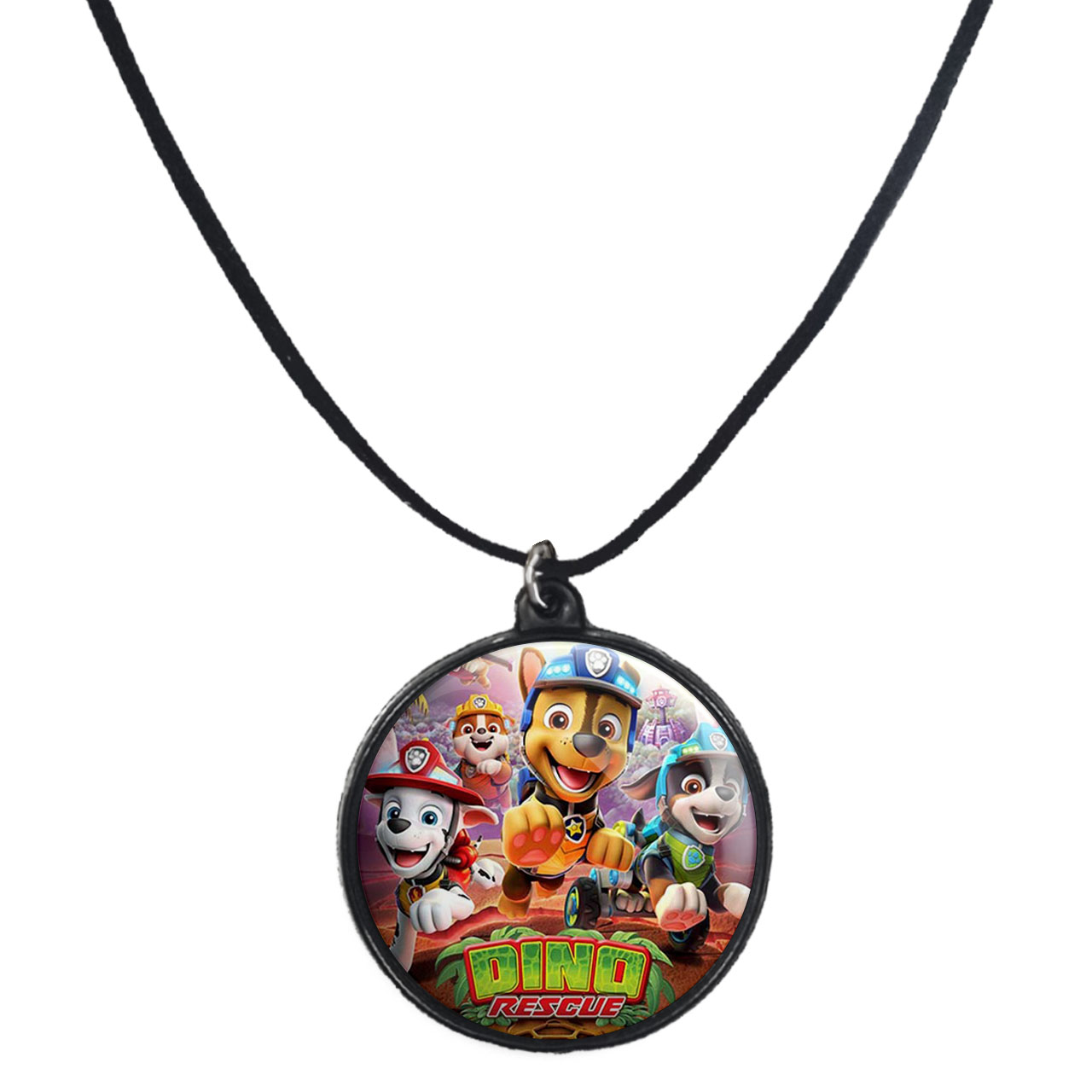 گردنبند پرمانه طرح سگ های نگهبان کد pmb.11776 مدل دو طرفه