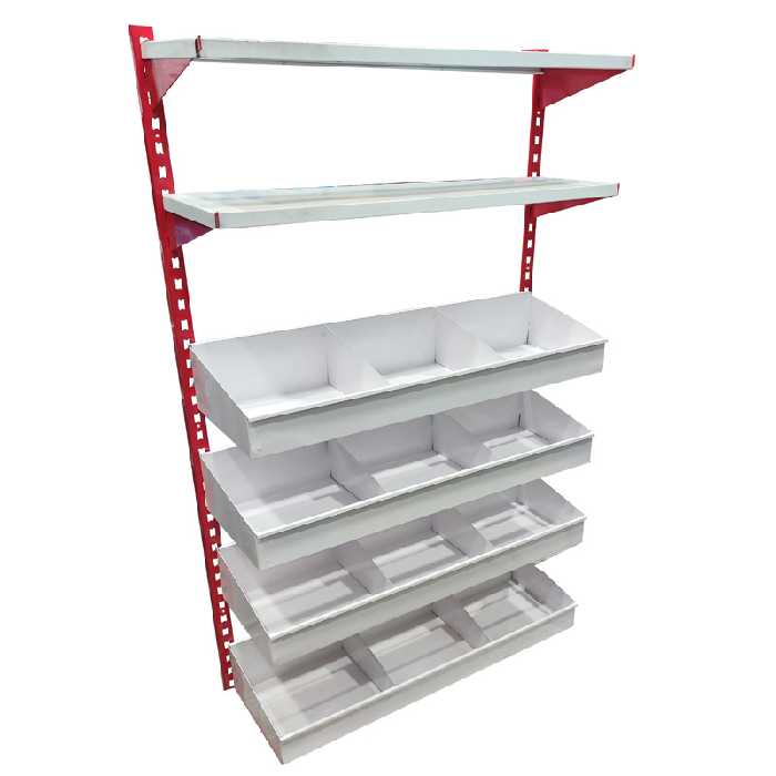 قفسه اداری مدل سوپرمارکتی 6 طبقه کد S9540P250M