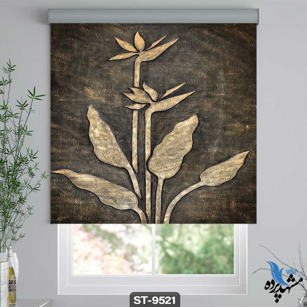 پرده شیدرول تصویری طرح نقاشی امپرسیونیسم طبیعت کد ST9521