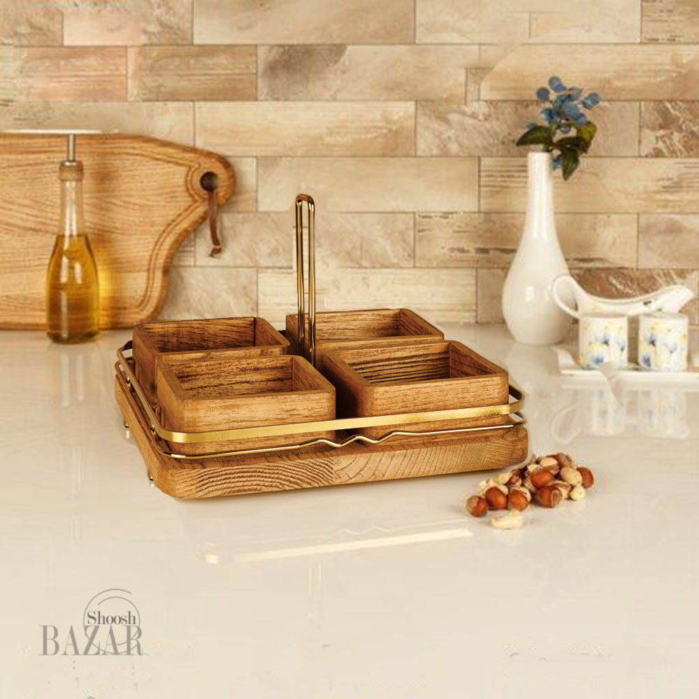 اردوخوری چهارخانه بی وی کی طرح کاریزما طلایی کد 412204