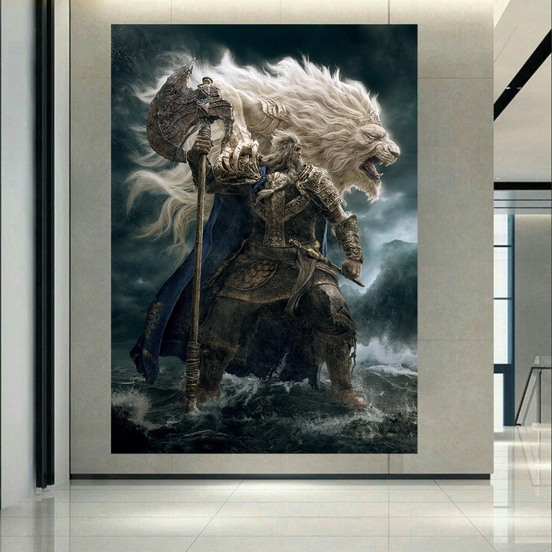 تابلو شاسی طرح شاسی گیم مدل Elden Ring  کد PD1710 | دنیای قاب