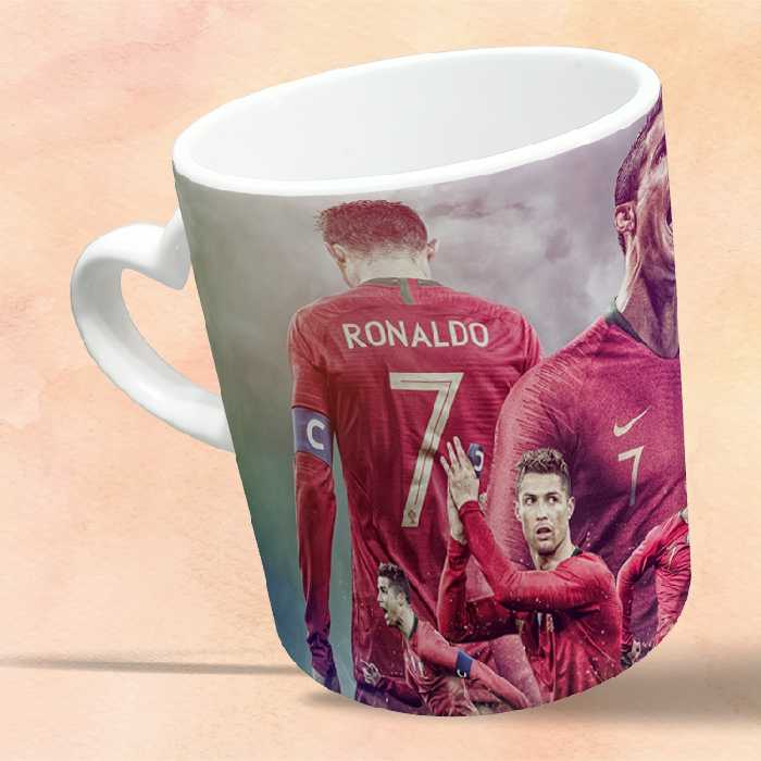 ماگ مدل دسته قلبی طرح رونالدو کد 7