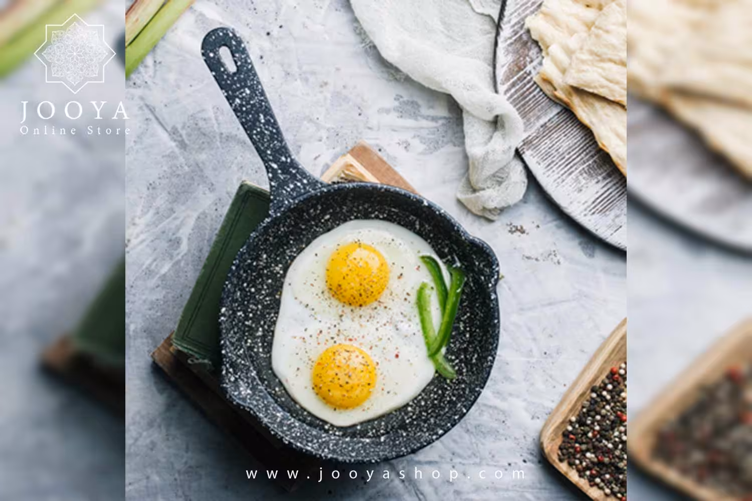 تابه چدن نالینو تک دسته سایز 14