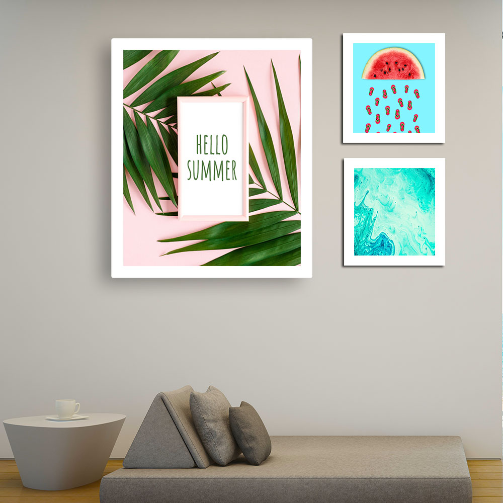  تابلو طرح تابستان کد 202011 مجموعه 3 عددی 