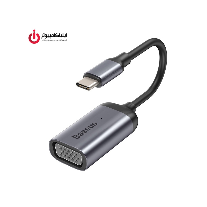 تبدیل تصویر Type-C نر به VGA مادگی بیسوس مدل CAHUB-V0G