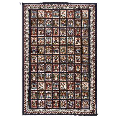 گلیم ماشینی دنیای فرش کاشان طرح شایان کد 406