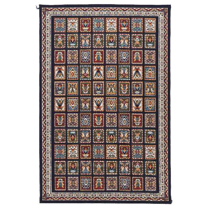 گلیم ماشینی دنیای فرش کاشان طرح شایان کد 406