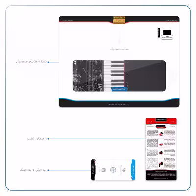 برچسب پوششی ماهوت مدل Piano-Instrument مناسب برای تبلت اپل iPad Pro 11 2018 A2013