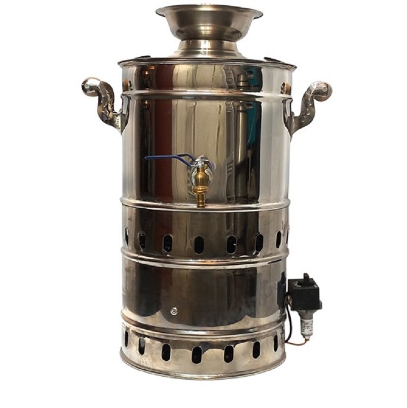 سماور گازی بشکه ایی رستورانی کوچک صنعتی  20 لیتری ترموکوبل دار