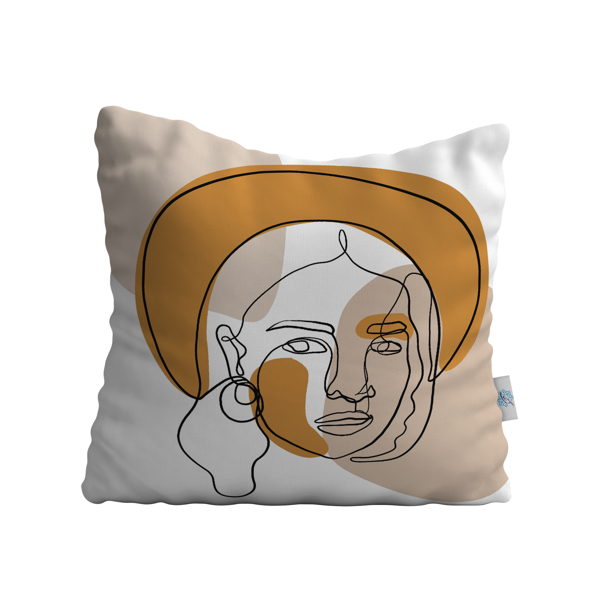 کاور کوسن شمسه نگار مدل انتزاعی دختر کد RW-402