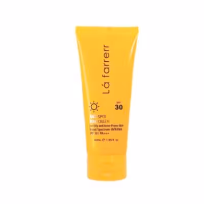 کرم ضد آفتاب و ضد لک SPF30 لافارر مناسب پوست خشک و معمولی حجم 40 میلی لیتر - بی رنگ