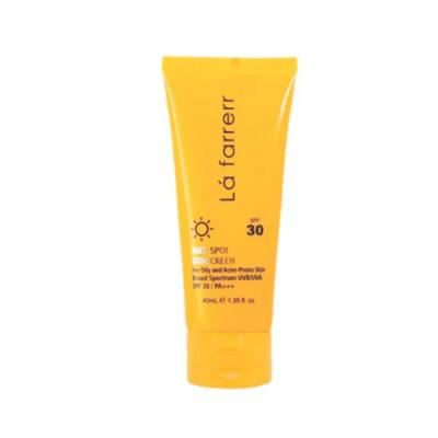کرم ضد آفتاب و ضد لک SPF30 لافارر مناسب پوست خشک و معمولی حجم 40 میلی لیتر - بی رنگ