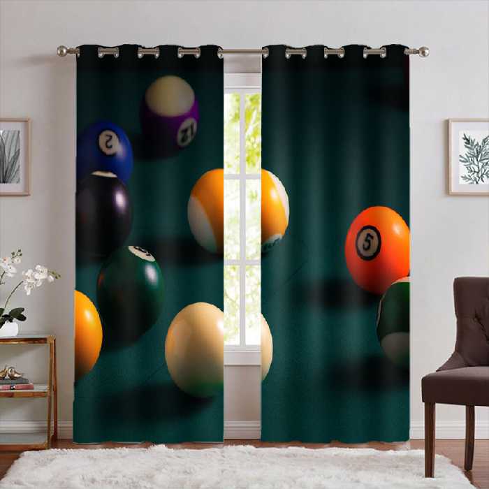 پرده پانچی طرح توپ بیلیارد PK-7358