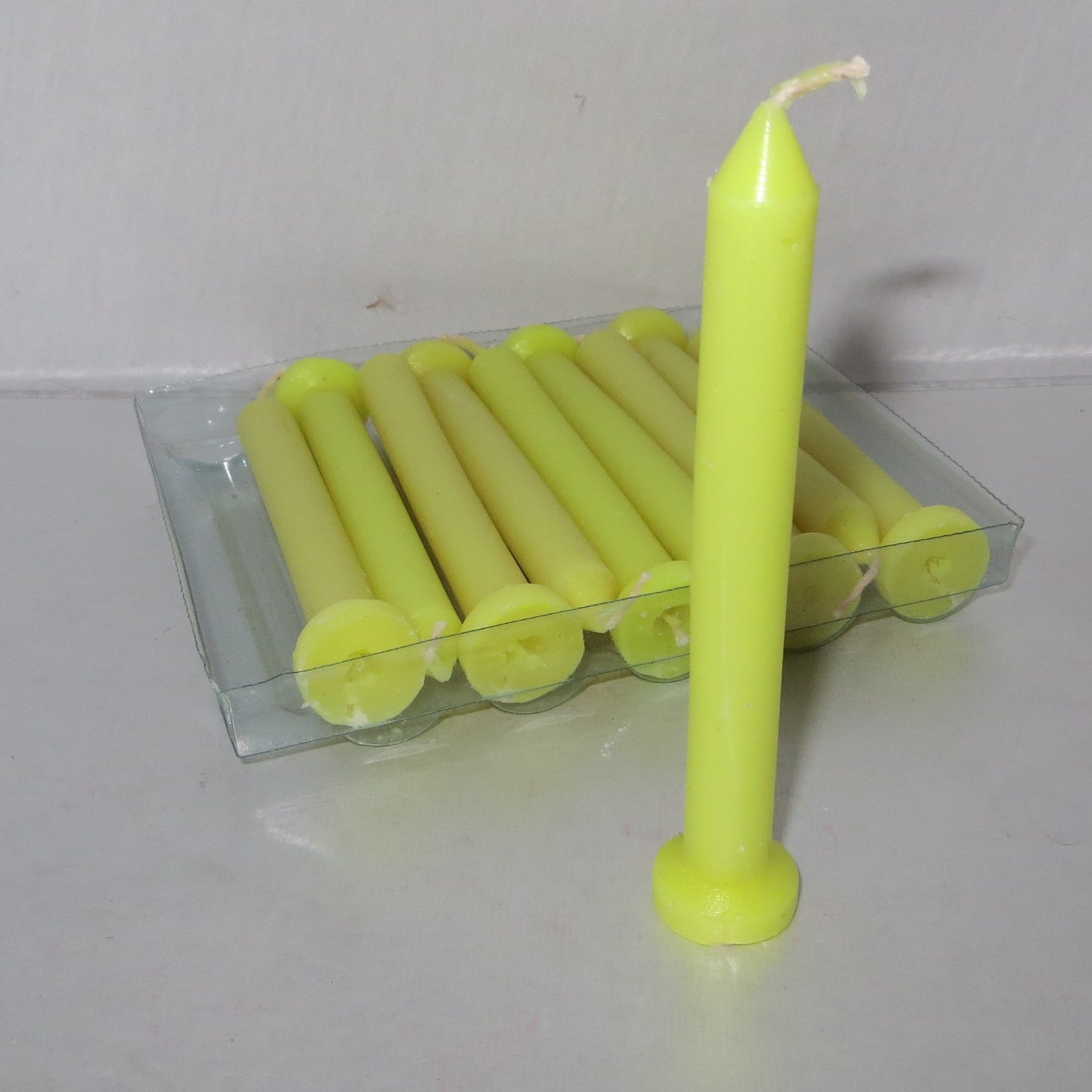 شمع 10 سانتی سبز (10 عددی)