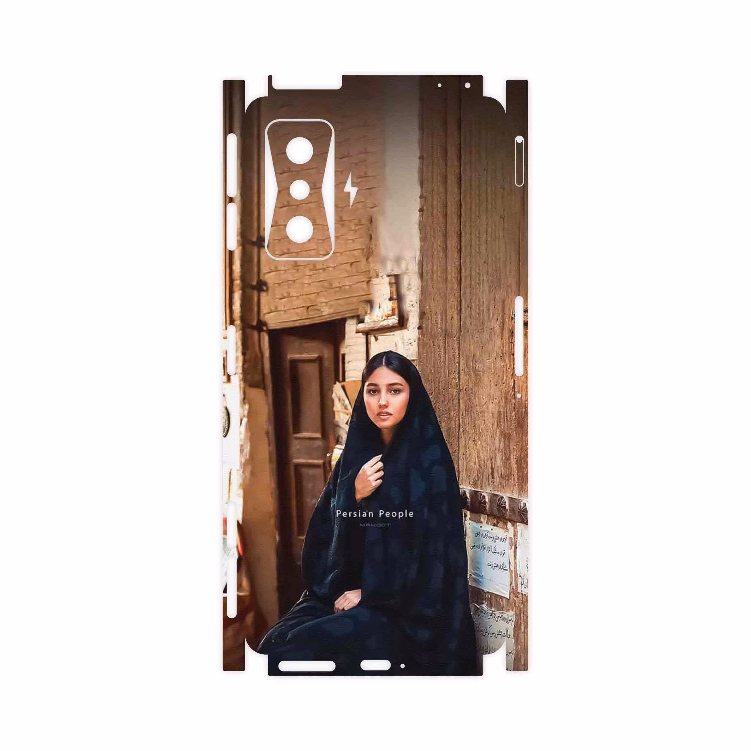 برچسب پوششی ماهوت مدل Portrait of an Iranian Woman-FullSkin مناسب برای گوشی موبایل شیائومی Poco F4 GT 5G